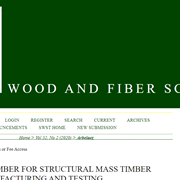 Salvaged Lumber for Structural Mass Timber Panels: Manufacturing and Testing
