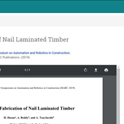Cover image of Robotic Fabrication of Nail Laminated Timber