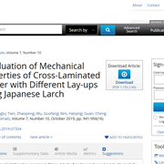 Evaluation of Mechanical Properties of Cross-Laminated Timber with Different Lay-ups Using Japanese Larch