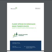 Flame Spread in Concealed Mass Timber Spaces