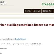 Development of Timber Buckling Restrained Braces for Mass Timber Braced Frames