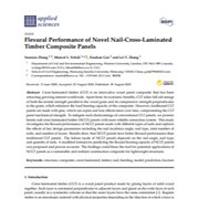 Cover image of Flexural Performance of Novel Nail-Cross-Laminated Timber Composite Panels