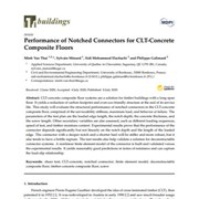 Cover image of Performance of Notched Connectors for CLT-Concrete Composite Floors