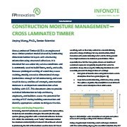 Construction Moisture Management, Cross Laminated Timber