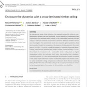 Enclosure Fire Dynamics with a Cross-Laminated Timber Ceiling