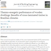 Thermo-Energetic Performance of Wooden Dwellings: Benefits of Cross-Laminated Timber in Brazilian Climates