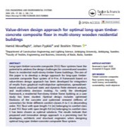 Value-Driven Design Approach for Optimal Long-Span Timber-Concrete Composite Floor in Multi-Storey Wooden Residential Buildings