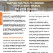 National Fire Code Requirements - Course of Construction: Tall Wood Buildings