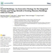 Cover image of Nested Buildings: An Innovative Strategy for the Integrated Seismic and Energy Retrofit of Existing Masonry Buildings with CLT Panels