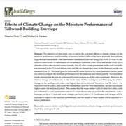 Effects of Climate Change on the Moisture Performance of Tallwood Building Envelope