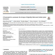 A framework to Automate the Design of Digitally-Fabricated Timber Plate Structures