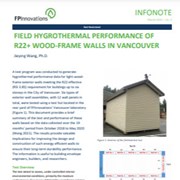 Field Hygrothermal Performance of R22+ Wood-Frame Walls in Vancouver