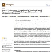 Energy Performance Evaluation of a Ventilated Façade System through CFD Modeling and Comparison with International Standards