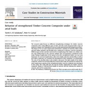 Behavior of Strengthened Timber Concrete Composite Under Axial Loads