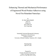 Enhancing Thermal and Mechanical Performance of Engineered Wood Product Adhesives using Novel Fire Retardant Nanoclays
