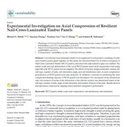 Experimental Investigation on Axial Compression of Resilient Nail-Cross-Laminated Timber Panels