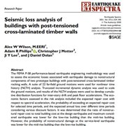 Seismic loss analysis of buildings with post-tensioned cross-laminated timber walls