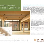 Cover image of WoodWorks Index of Mass Timber Connections