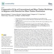 Comparative LCAs of Conventional and Mass Timber Buildings in Regions with Potential for Mass Timber Penetration