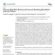 Cover image of Chinese High Rise Reinforced Concrete Building Retrofitted with CLT Panels