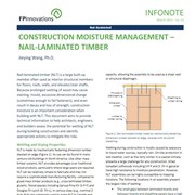 Construction moisture management, nail-laminated timber