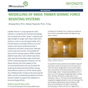 Modelling of mass timber seismic force resisting systems