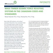 Mass timber seismic force resisting systems in the Canadian codes and standards