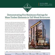 Cover image of Demonstrating Fire-Resistance Ratings for Mass Timber Elements in Tall Wood Structures