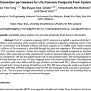 Connection Performance for LVL-Concrete Composite Floor System