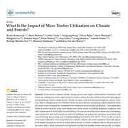 Cover image of What Is the Impact of Mass Timber Utilization on Climate and Forests?