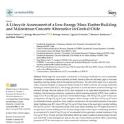 Cover image of A Lifecycle Assessment of a Low-Energy Mass-Timber Building and Mainstream Concrete Alternative in Central Chile