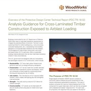 Analysis Guidance for Cross-Laminated Timber Construction Exposed to Airblast Loading