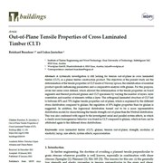 Cover image of Out-of-Plane Tensile Properties of Cross Laminated Timber (CLT)
