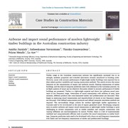 Cover image of Airborne and impact sound performance of modern lightweight timber buildings in the Australian construction industry