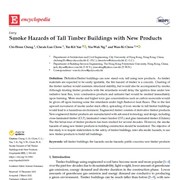 Smoke Hazards of Tall Timber Buildings with New Products