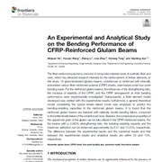 An Experimental and Analytical Study on the Bending Performance of CFRP-Reinforced Glulam Beams