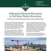 Cover image of Differential Material Movement in Tall Mass Timber Structures