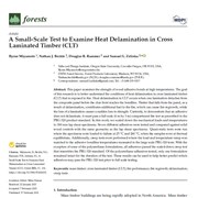 A Small-Scale Test to Examine Heat Delamination in Cross Laminated Timber (CLT)
