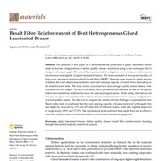 Cover image of Basalt Fibre Reinforcement of Bent Heterogeneous Glued Laminated Beams