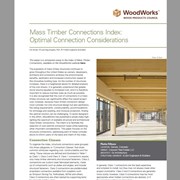 Mass Timber Connections Index: Optimal Connection Considerations