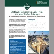 Shaft Wall Solutions for Light-Frame and Mass Timber Buildings
