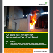Cover image of Full-Scale Mass Timber Shaft Demonstration Fire