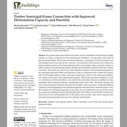Timber Semirigid Frame Connection with Improved Deformation Capacity and Ductility