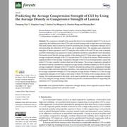 Predicting the Average Compression Strength of CLT by Using the Average Density or Compressive Strength of Lamina