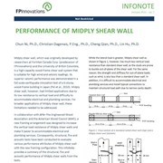 Performance of midply shear wall