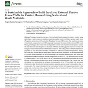 A Sustainable Approach to Build Insulated External Timber Frame Walls for Passive Houses Using Natural and Waste Materials