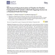 Mechanical Characterization of Timber-to-Timber Composite (TTC) Joints with Self-Tapping Screws in a Standard Push-Out Setup