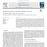 Cover image of Quantifying robustness in tall timber buildings: A case study