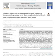 Numerical Investigation of Reinforcement of Timber Elements in Compression Perpendicular to the Grain using Densified Wood Dowels