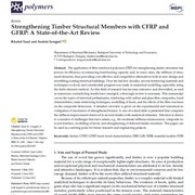 Strengthening Timber Structural Members with CFRP and GFRP: A State-of-the-Art Review
